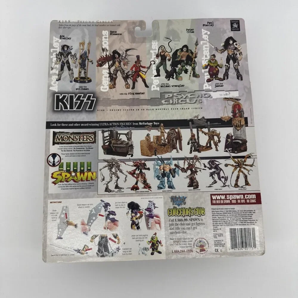 McFarlane Kiss Psycho Circus Paul Stanley 1998 The Jester Action Figure